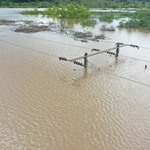 Rede de distribuição submersa no Rio Grande do Sul/ Créditos divulgação Copel