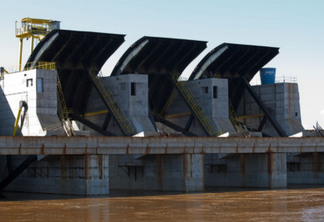 Visita as obras da Usina Passo São João, entra os municípios de Roque Gonzáles e Dezesseis de Novembro no rio Grande Sul. barragem Foto Hermínio Nunes