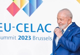 17.07.2023 – Presidente da República, Luiz Inácio Lula da Silva, durante sessão de abertura da III Cúpula CELAC-UE. Edifício Europa – Bruxelas – Bélgica. Foto: Ricardo Stuckert/PR