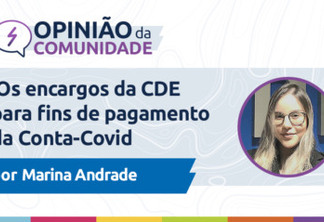 Marina Andrade escreve: Os encargos da CDE para fins de pagamento da Conta-Covid