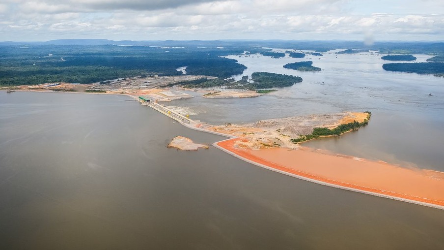 Vitória do Xingu (PA) – Foto aérea da Usina Hidrelétrica de Belo Monte – Sítio Pimental (Dilma Rousseff/PR)
